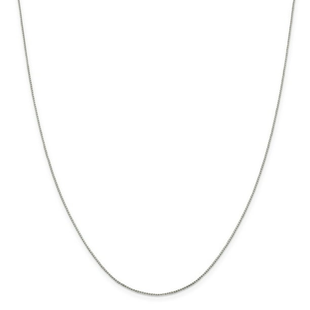 for Women 925 Sterling Silver 0.6mm 8 Sided Mirror Box Chain Necklace 16 for Women 925 Sterling Silver 0.6mm 8 Sided Mirror Box Chain Necklace 16